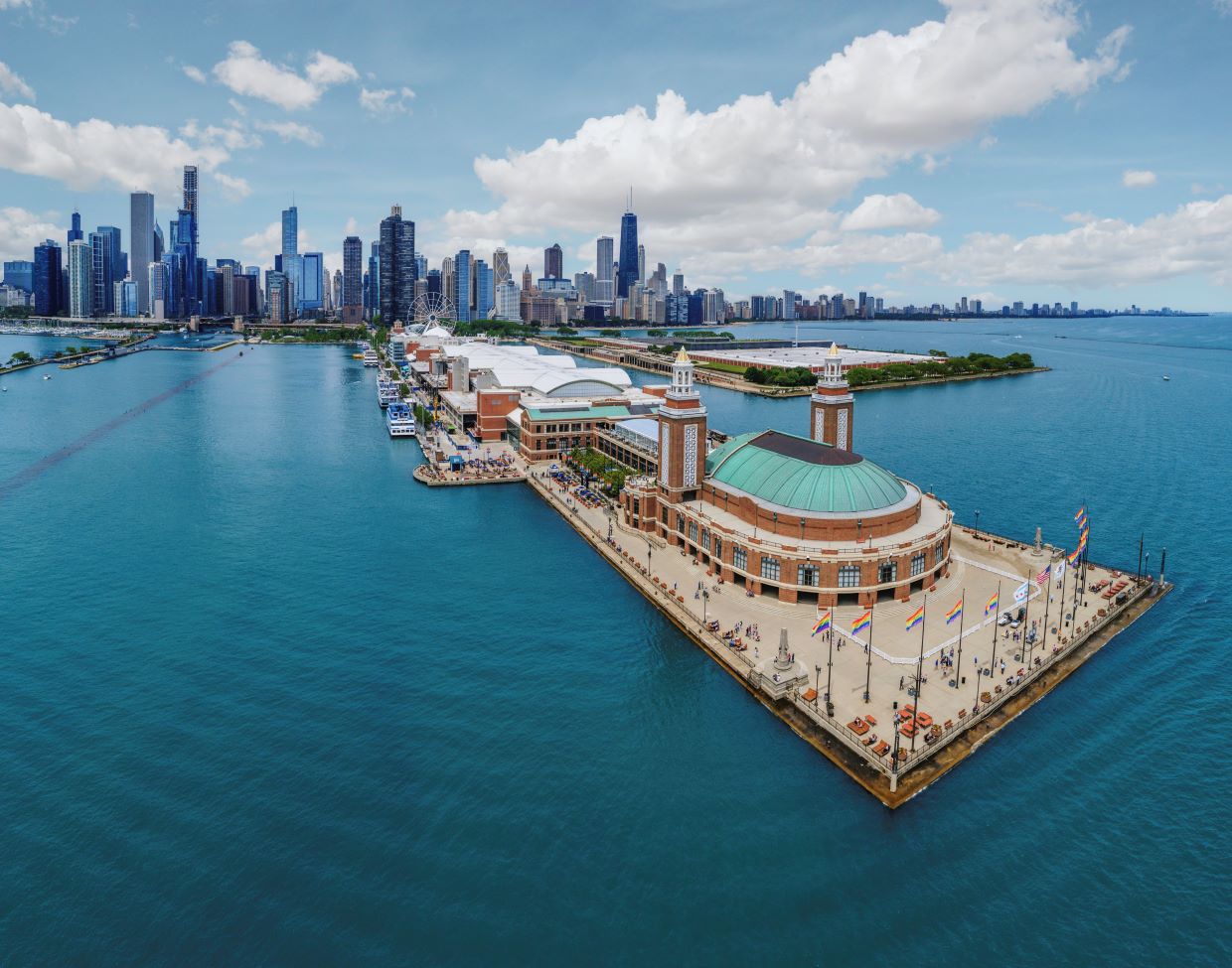Navy Pier East End Aerial Photo