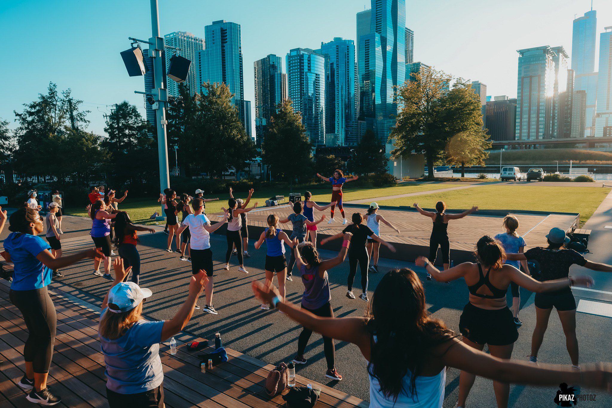 Navy Pier Fitness Rush Hour Action Photo