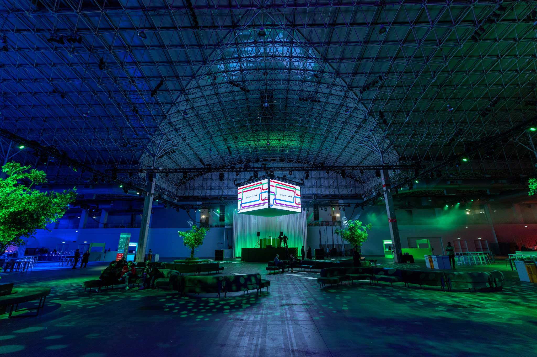 Modern corporate event layout Navy Pier planners