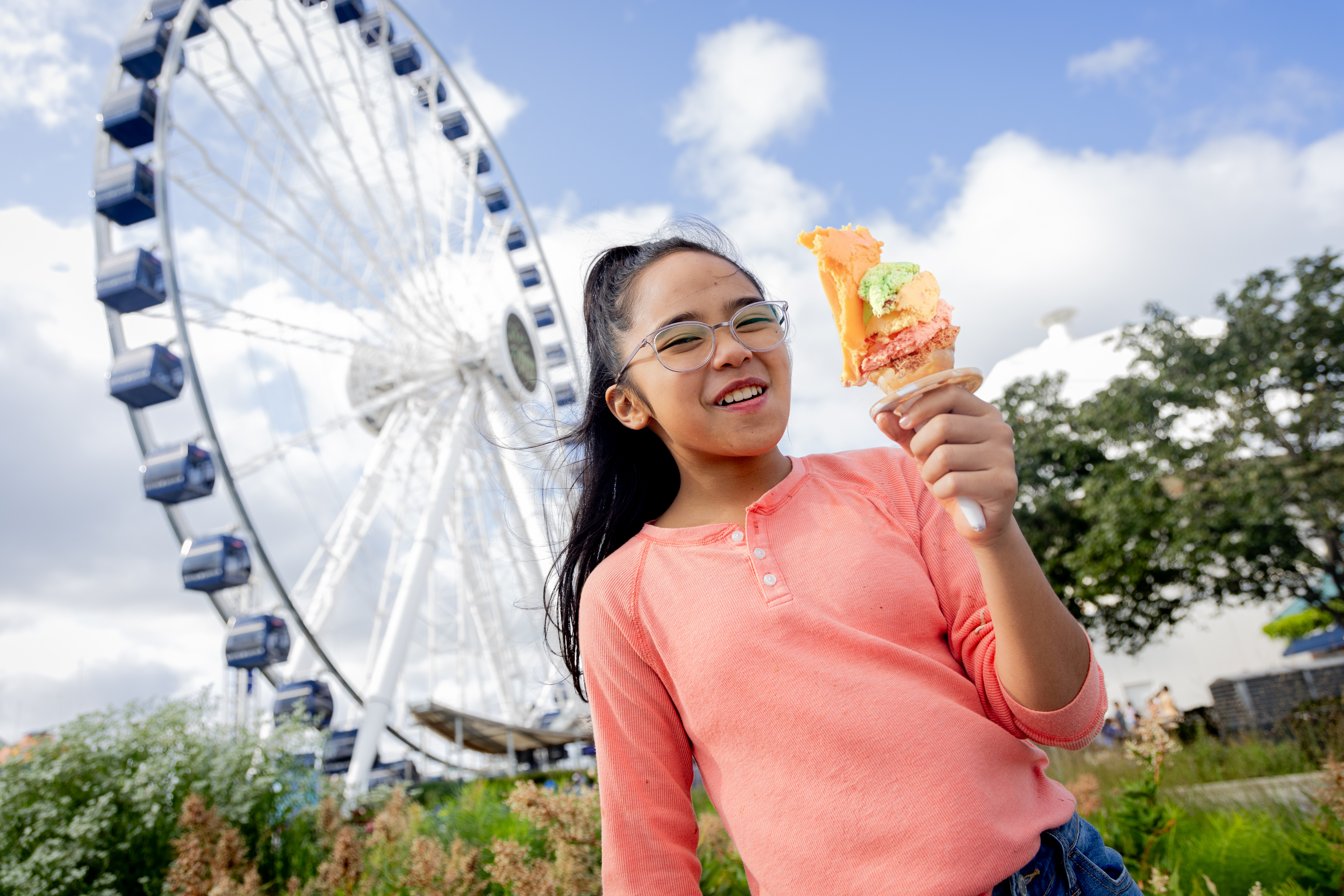 Navy Pier Original Rainbow Cone Photo