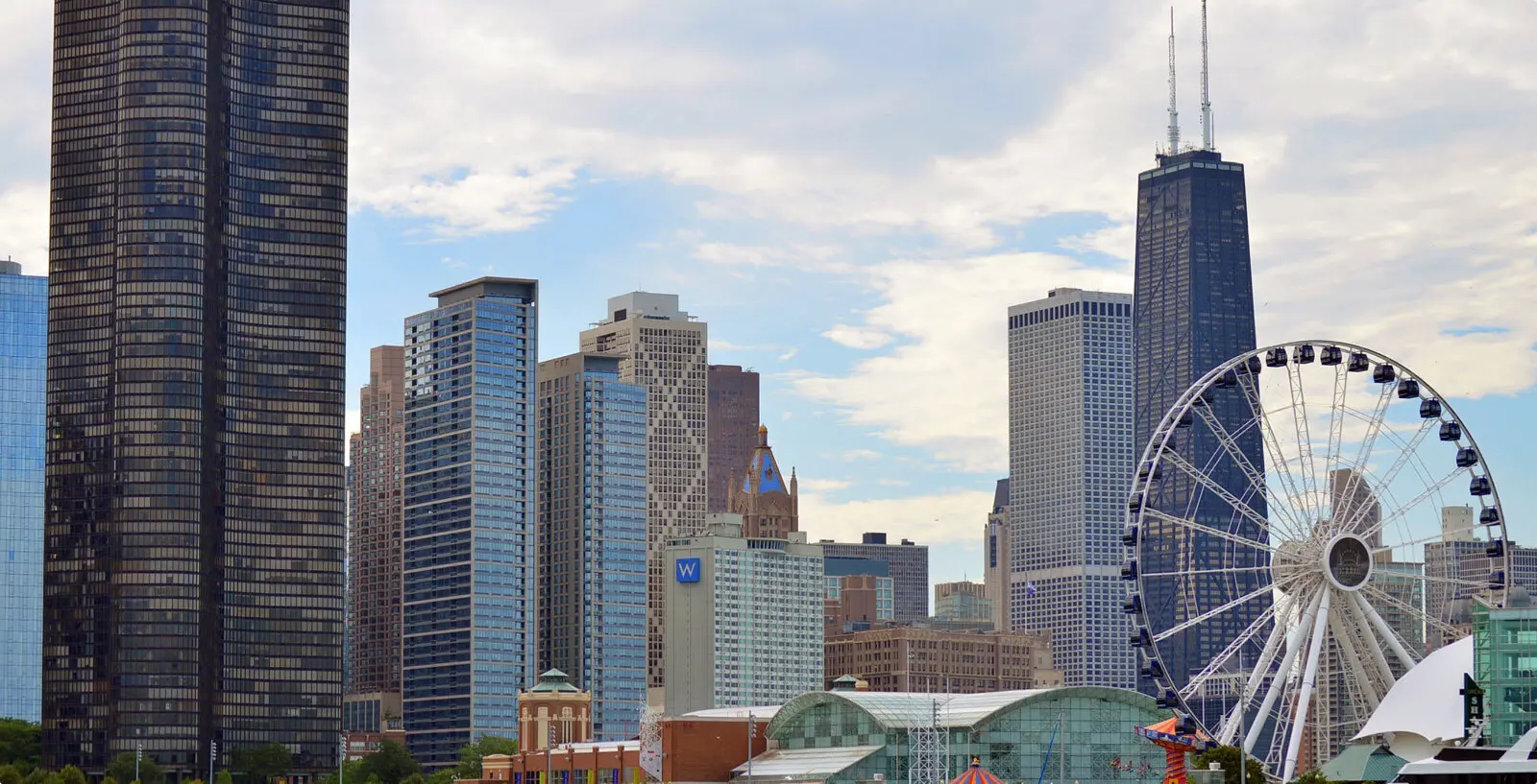 Chicago skyline.